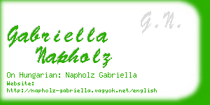 gabriella napholz business card